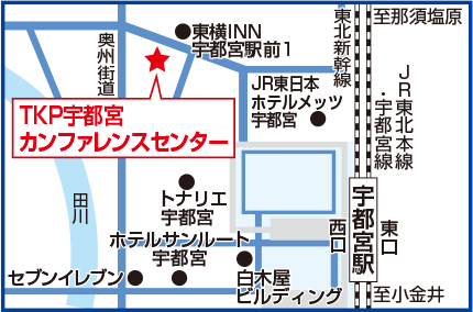 地図　TKP宇都宮カンファレンスセンター