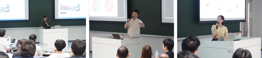 社員の方々の講演の様子